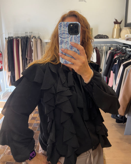 Blusa de folhos