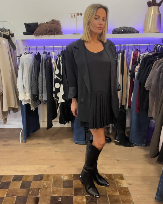 Vestido e blazer oversize