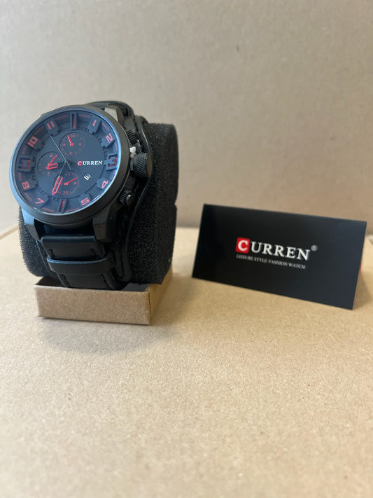 Montre Curren Black - Design moderne et fonctionnel