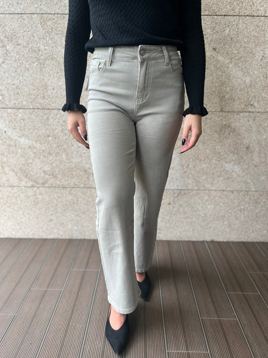 Pantalon large en gris